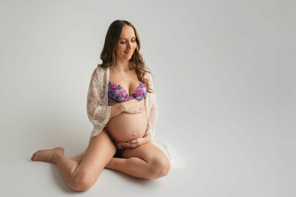 gravid fotografering i studio lillestrøm