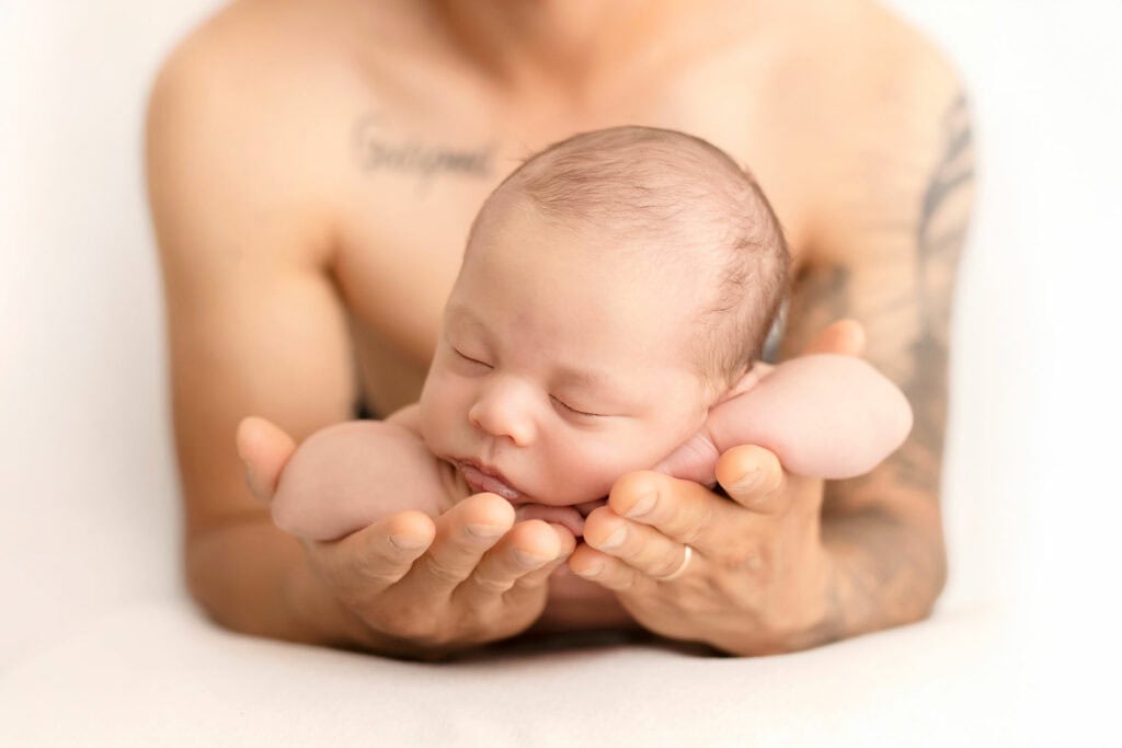 pappa og sønn nyfødt foto jessheim