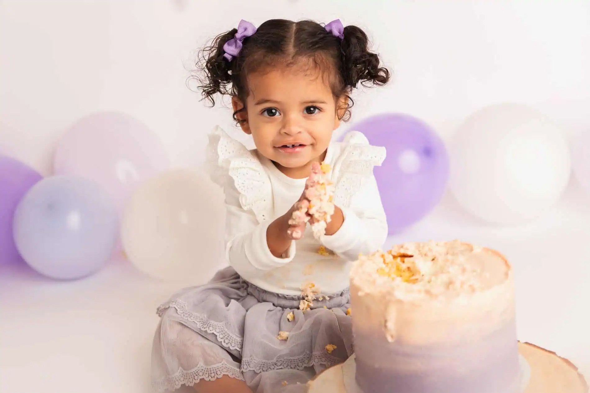 smash the cake fotograf med lilla kake i oslo